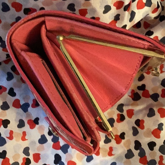 Pink LV Wallet with Snap Closure - Picture 8 of 10